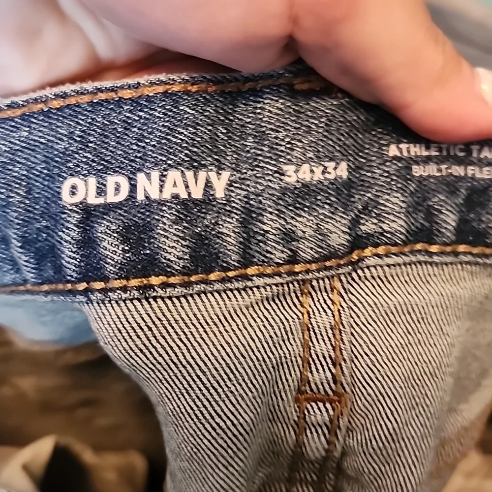 Old navy athletic taper jeans. - Picture 3 of 6